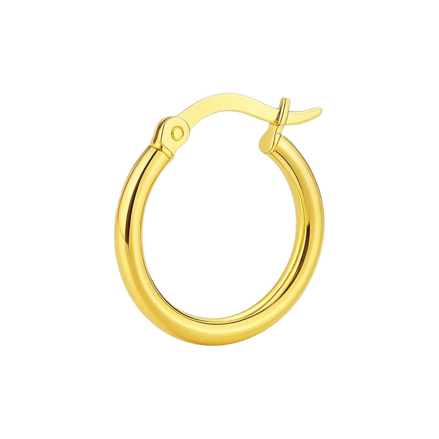 Classic Hoop Earrings, 10K Yellow Gold