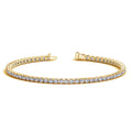 3ct Lab-Grown Diamond Tennis Bracelet, 14K Yellow Gold
